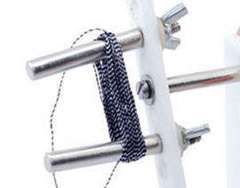 Showing one angled peg